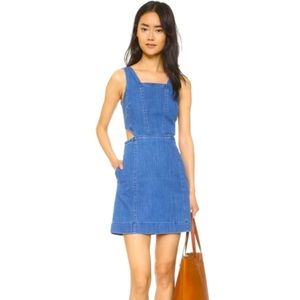 Madewell denim cutout dress Size 8